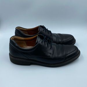 ECCO Holton Apron Toe‎ Tie Black Leather, Men’s sz 11